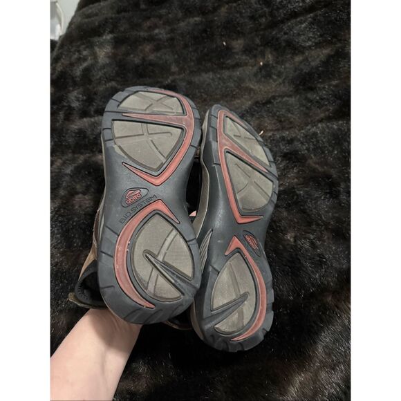 Mens Abeo Cayucos Sport Sandals Brown Bio System Leather Sz 9.5
